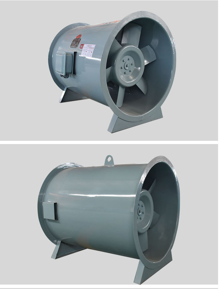 厂家消防排烟风机 htf低噪声轴流式增压补风机单双速 离心排风机