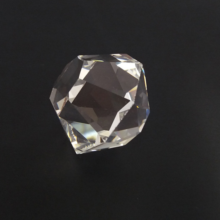 40x31mm双平双尖菱形水晶球无孔打孔水晶台灯柱配件来样来图生产