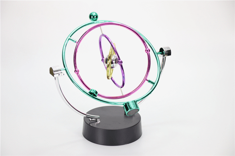 h009永动仪 混沌永动机牛顿摆球创意磁悬浮物理办公室办公桌饰品
