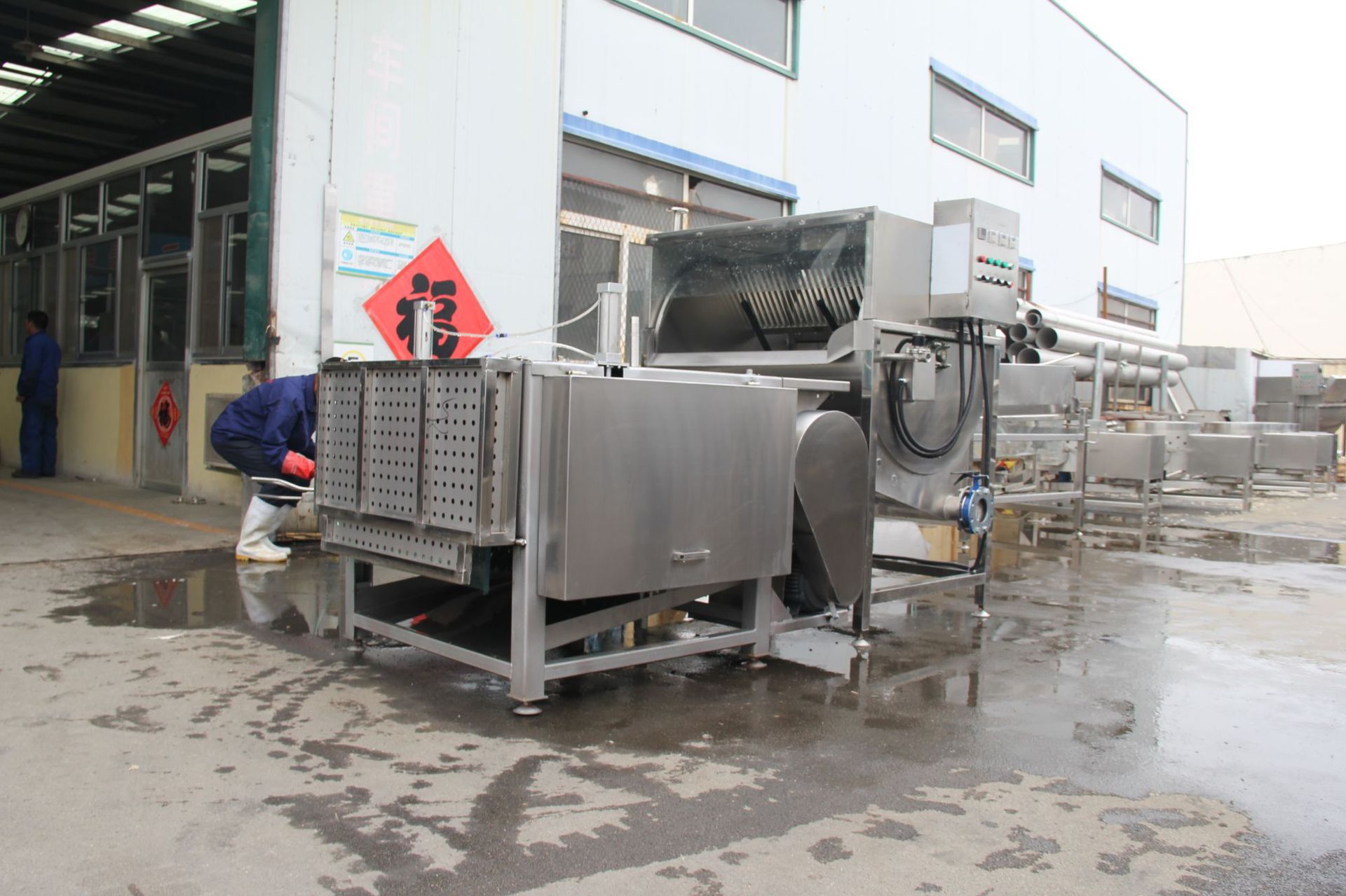 l鸡宰杀一体机烫毛机报价鸡鸭鹅浸烫池 不锈钢材质烫毛均匀脱毛好