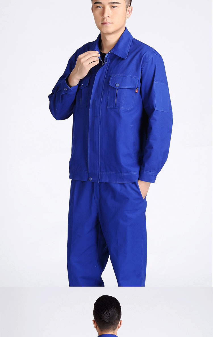 纯棉电焊工工作服套装男女车间厂服劳保服耐磨工程服加厚