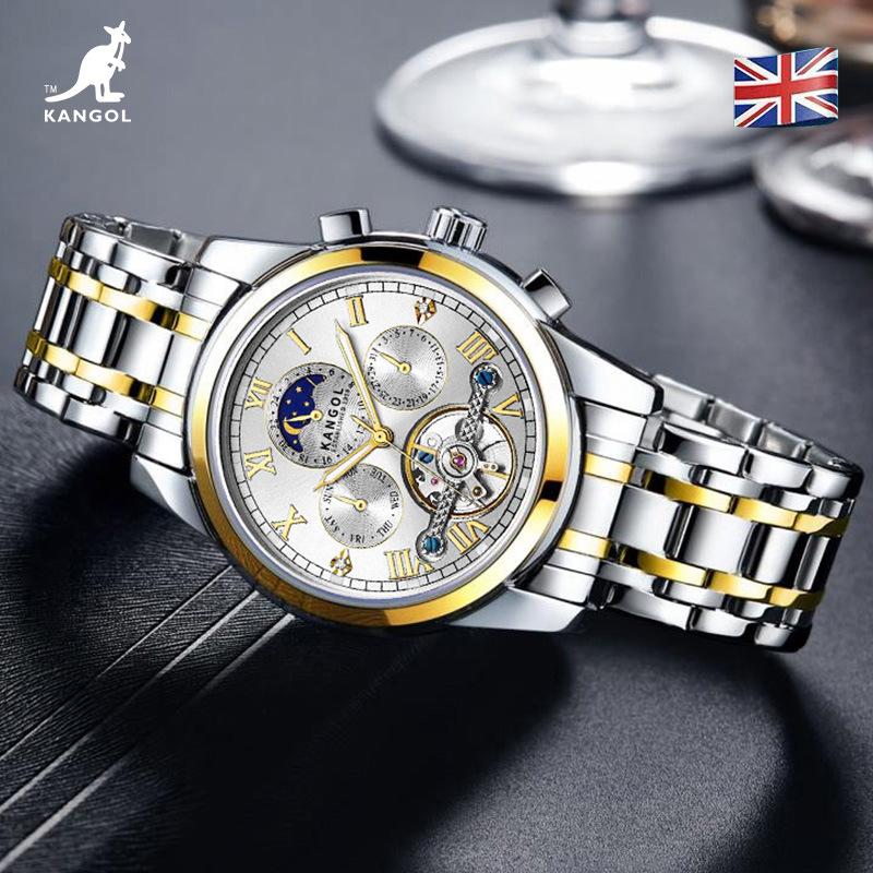 英国品牌坎戈尔袋鼠kangol全自动机械表男士手表学生防水抖音同款