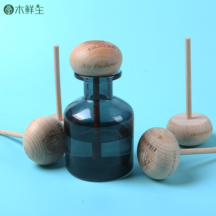 榉木香薰精油挥发棒家居办公空气清新香薰摆件创意挥发棒logo定制