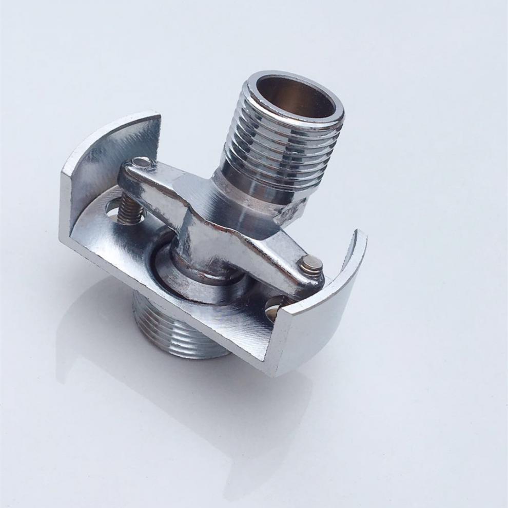 铜曲脚万向可调节弯角 淋浴阀花洒中长超长拐角 淋浴电镀大弯角