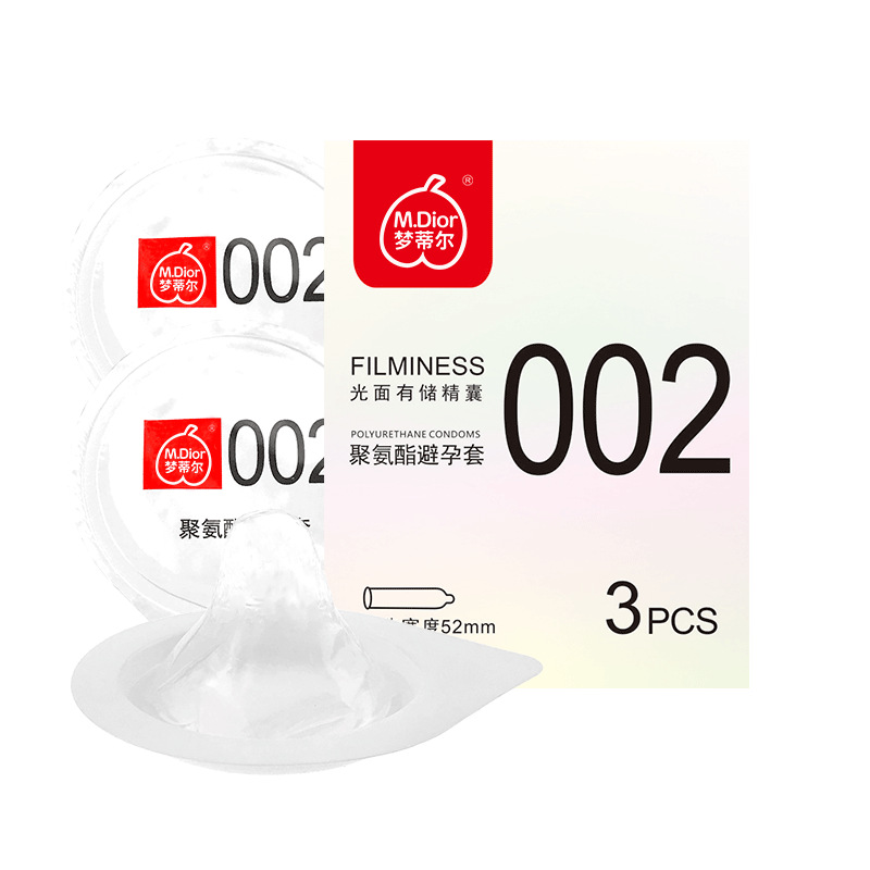 梦蒂尔 聚氨酯002避孕套非乳胶避孕套超薄安全套计生用品 1只装