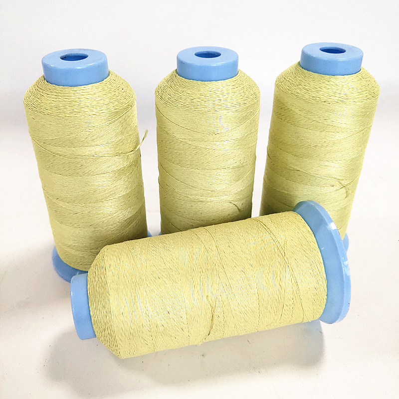 凯夫拉纤维包钢丝缝纫线 1000d包10根316l不锈钢丝 耐高温缝纫线