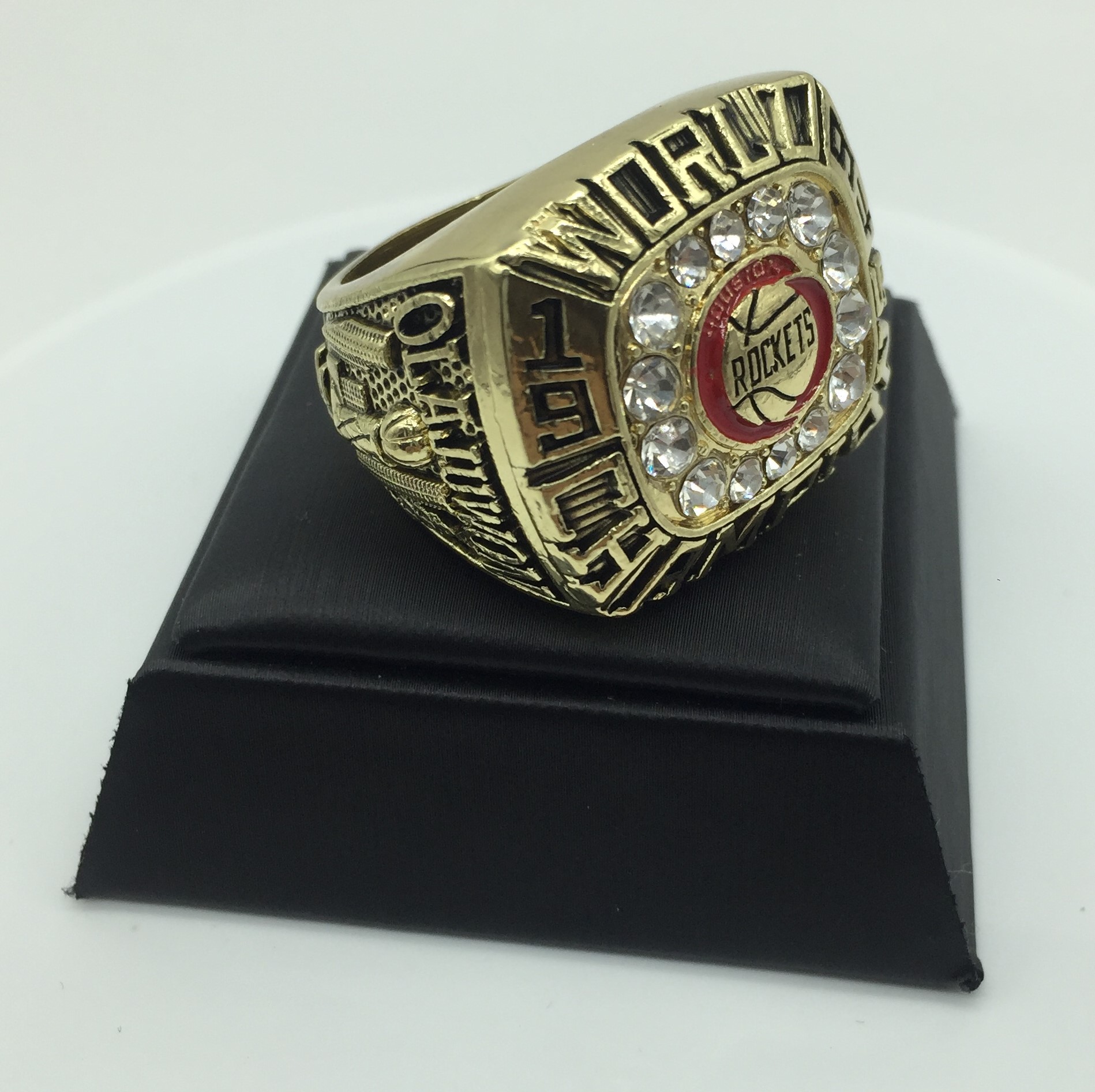 nba1994休斯顿火箭队奥拉朱旺总冠军戒指 球迷戒指厂家直销
