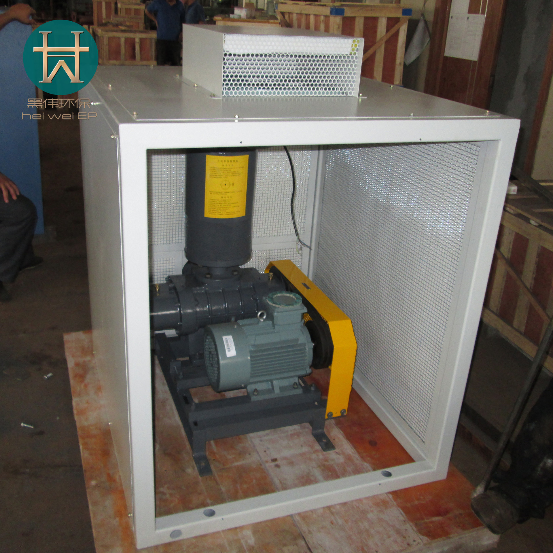 罗茨鼓风机隔音罩消声隔音房三叶罗茨风机消声器支持定做降噪厂家