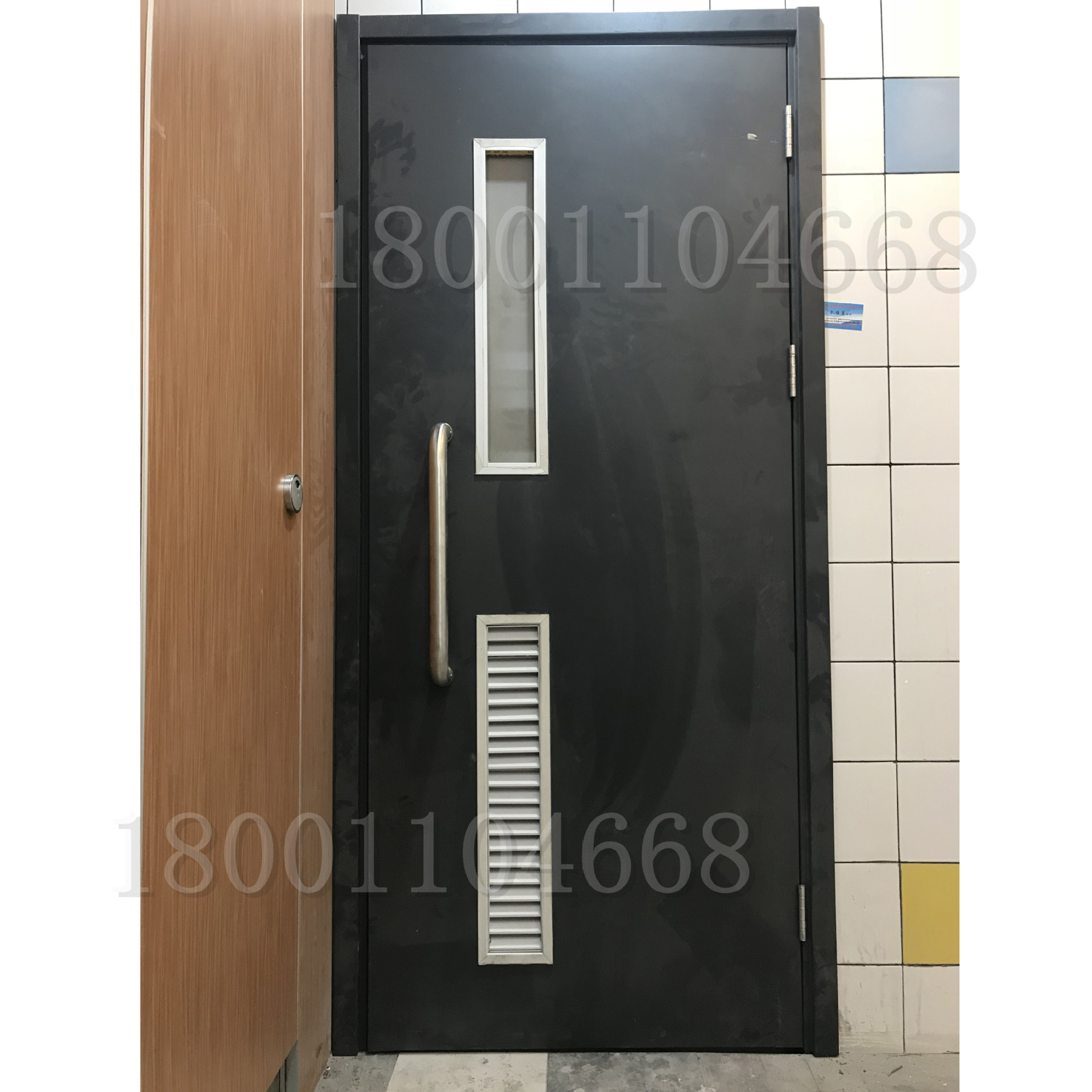 卫生间钢质门订做 保洁工具间门 钢制公共厕所门生产厂家