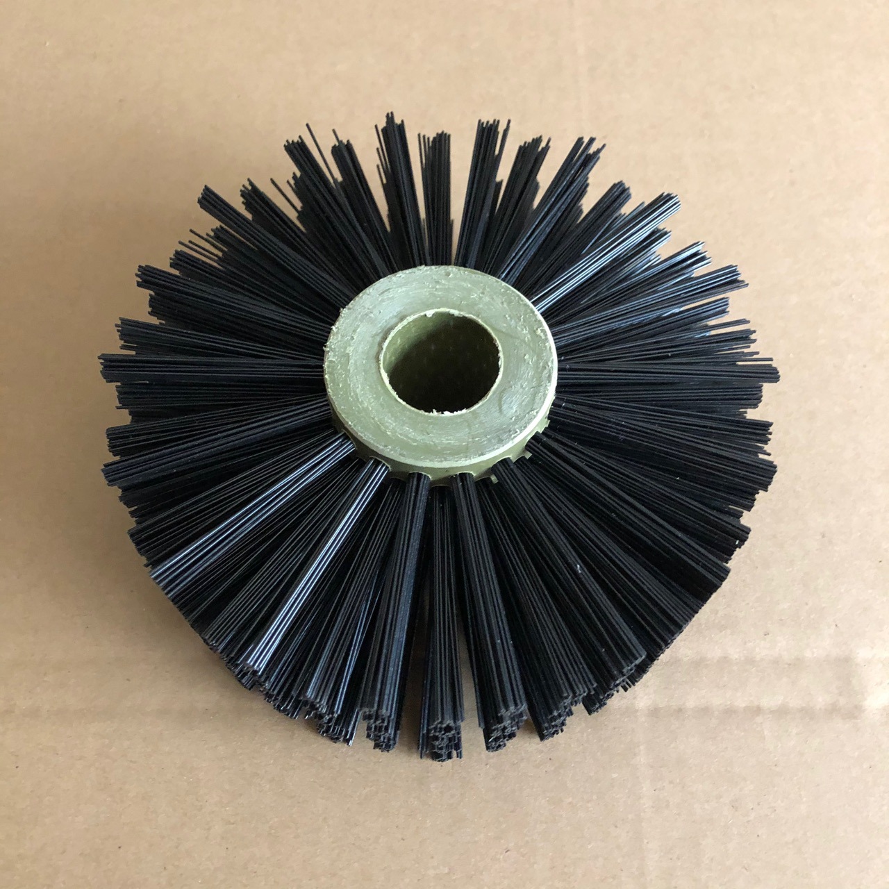 工业毛刷轮小刷辊空心毛刷辊马毛尼龙丝抛光刷辊尼龙辊非标定制