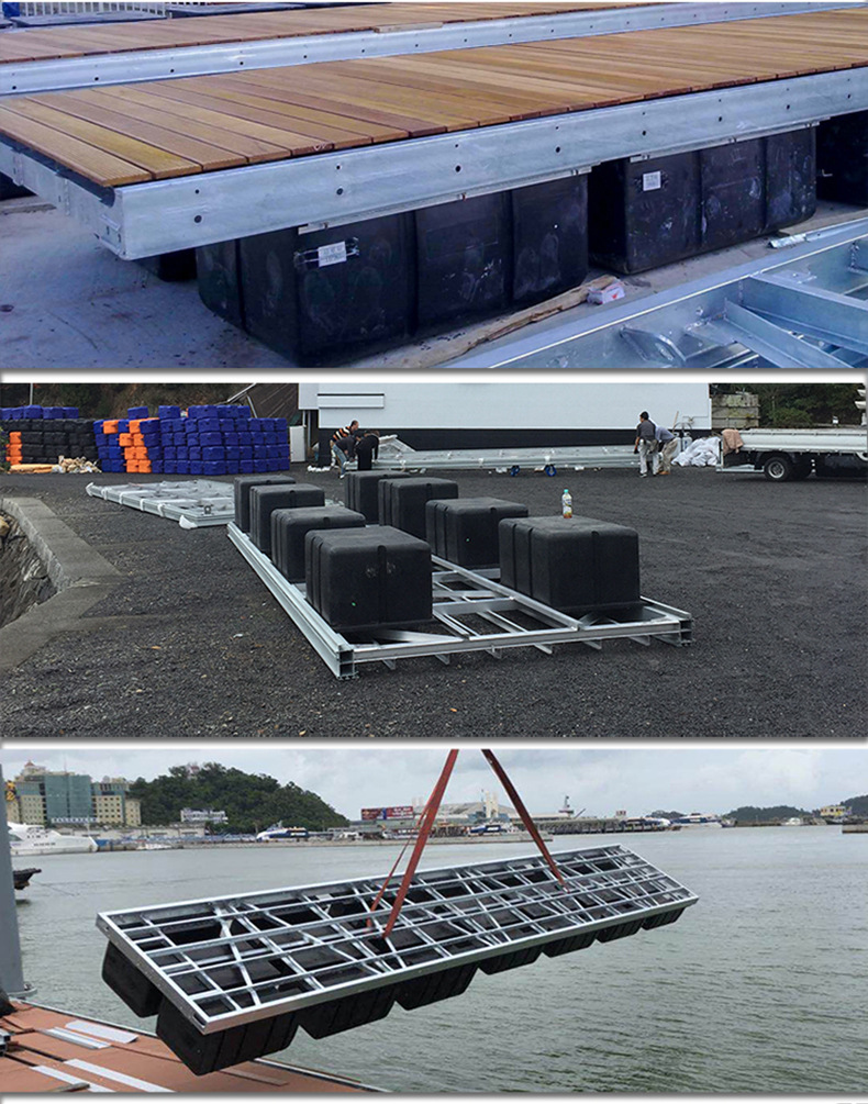 滚塑浮箱浮筒水上平台码头浮桥工程配件游乐项目游艇停靠搭建c