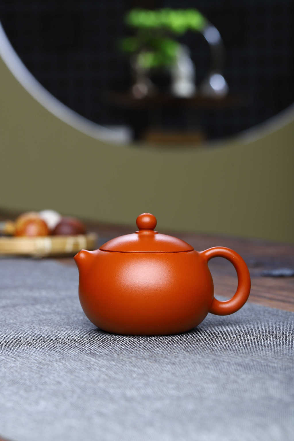 宜兴紫砂壶名家正品纯手工精品原矿优质赵庄黄金朱泥球孔西施壶