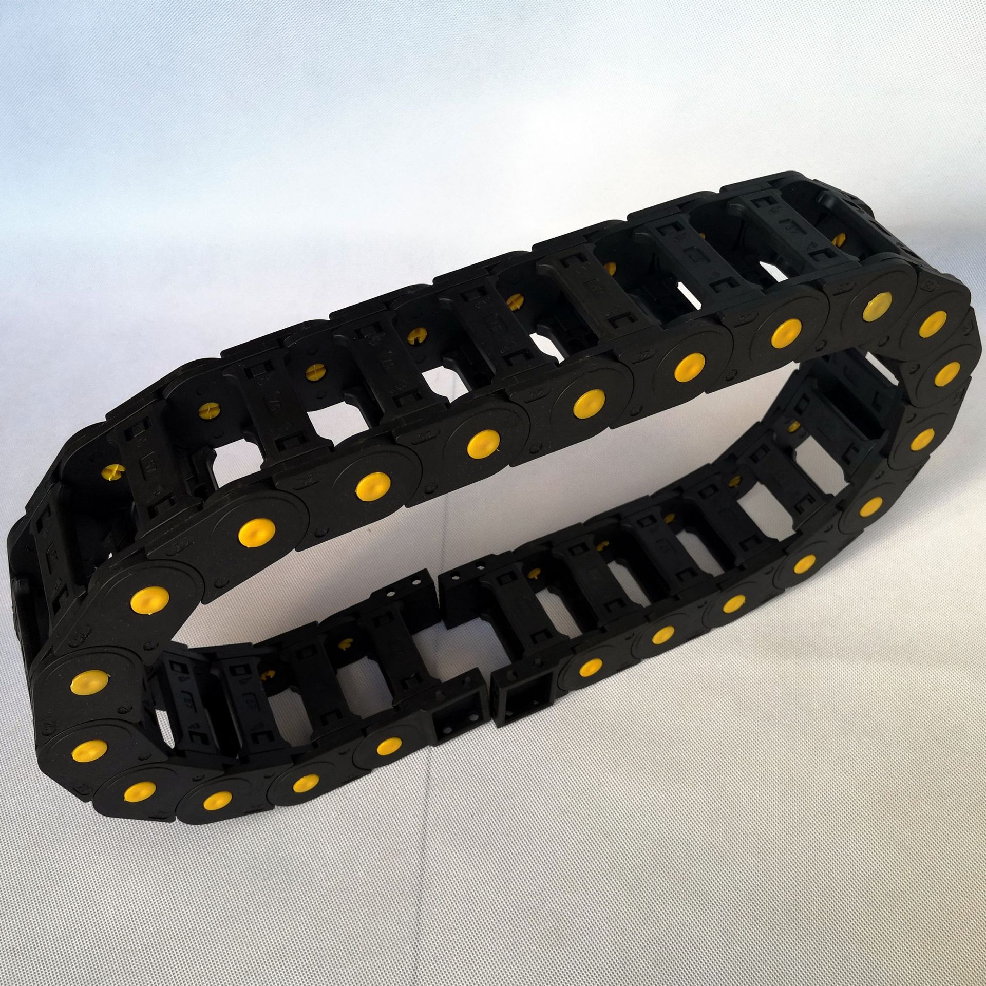 广纳电缆尼龙拖链 切割机电缆工程塑料拖链 油管伸缩防护坦克链条