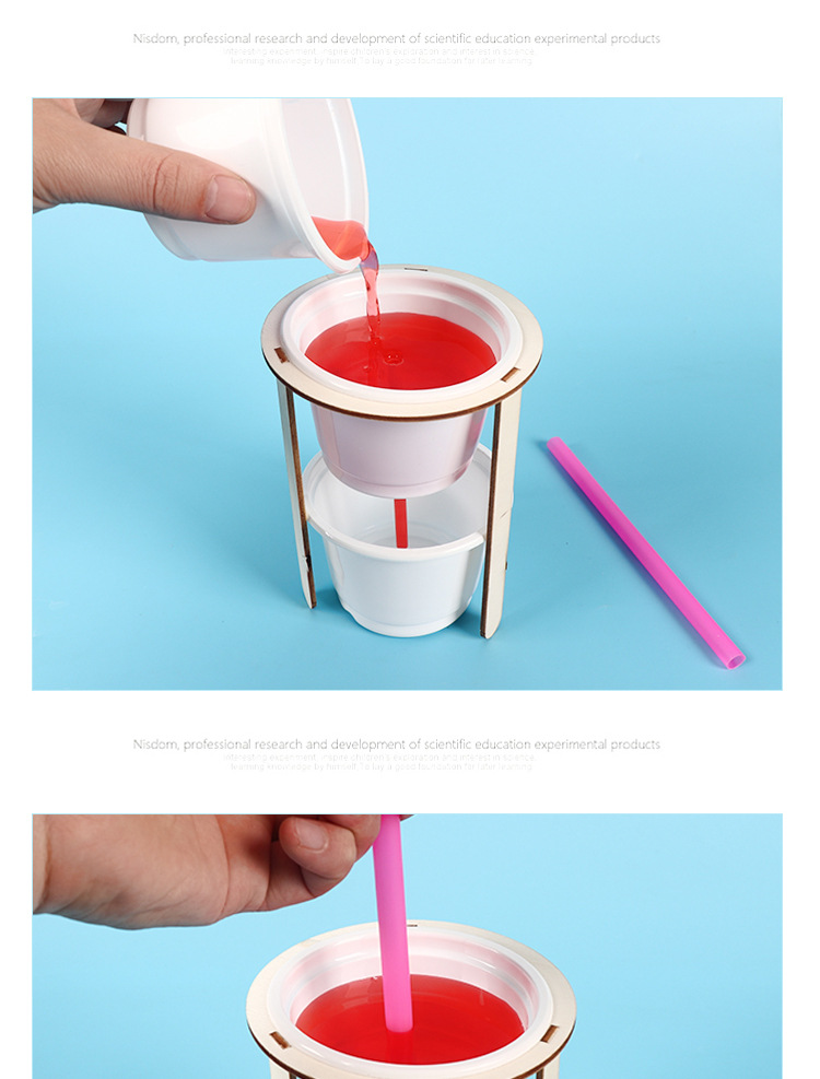 公道杯 虹吸喷泉现象diy科技小制作stem创客创新兴趣实验儿童科教
