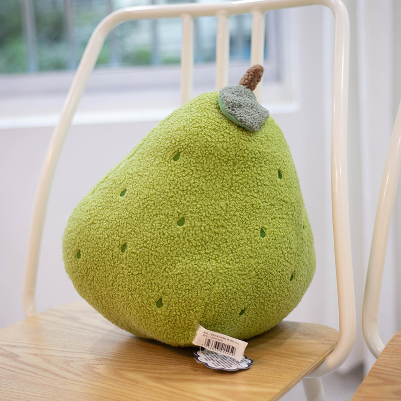 网红水果牛油果毛绒抱枕香蕉靠垫少女心生日礼物