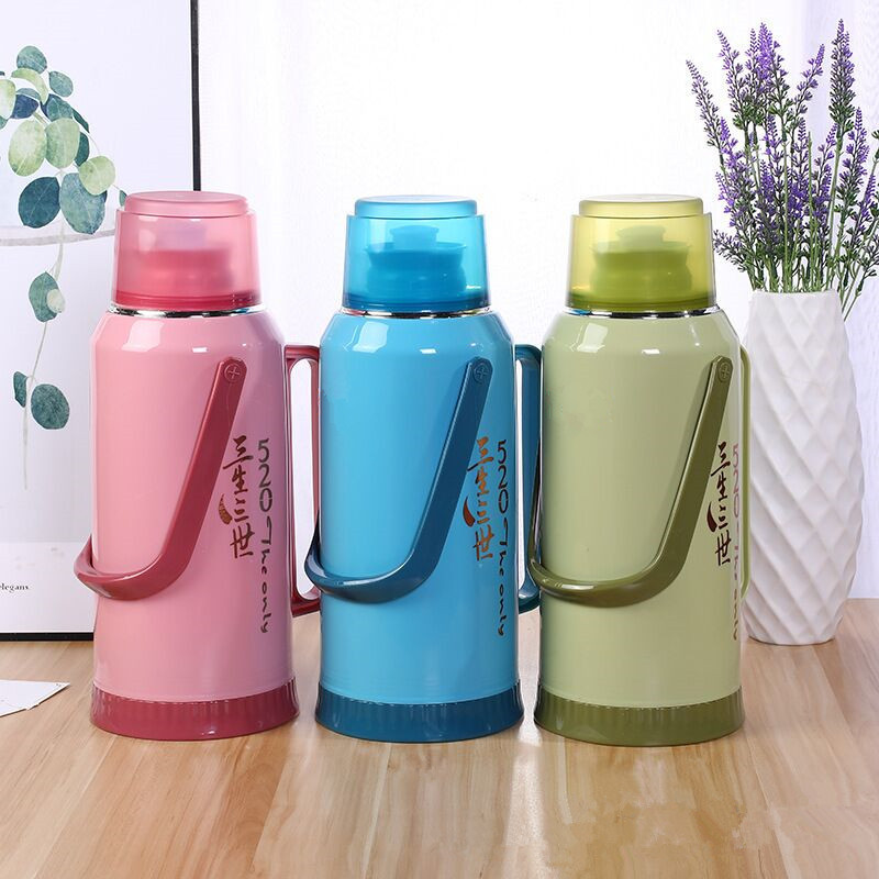 2l塑料暖瓶大容量学生保温瓶真空玻璃内胆暖壶茶瓶家用热水瓶