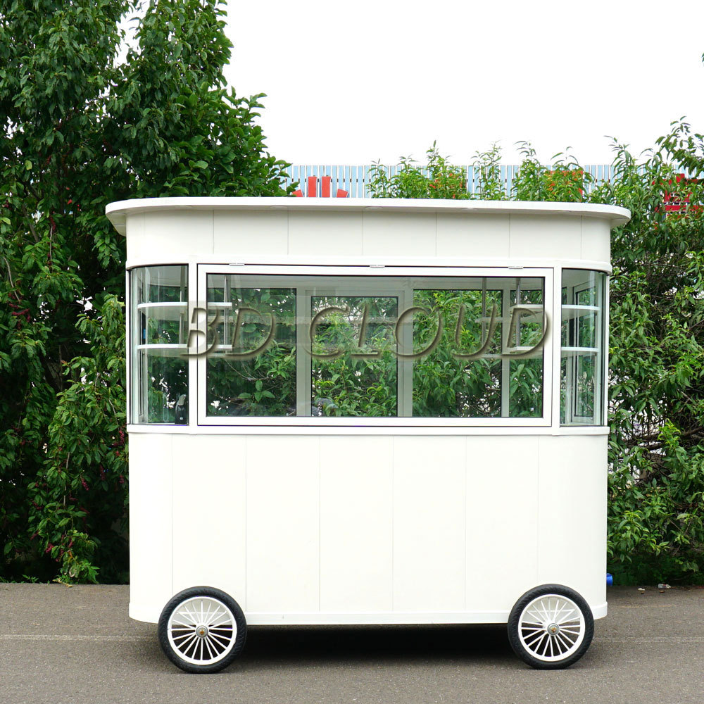 外卖电动四轮烤面筋美食车厨房创业设备移动盒饭快餐车流动摆摊车