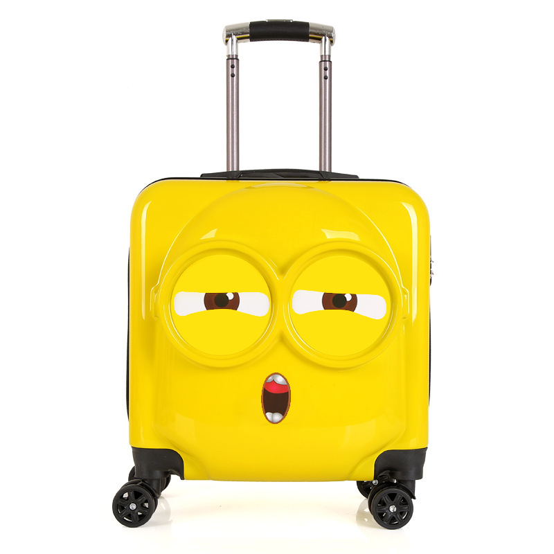 儿童卡通拉杆箱万向轮18寸学生行李密码箱登机箱支持来图制作logo