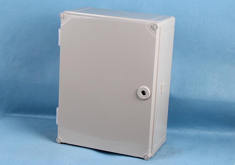 ip65户外防水塑料箱阻燃abs/pc透明盖双层门配电开关箱带锁控制箱