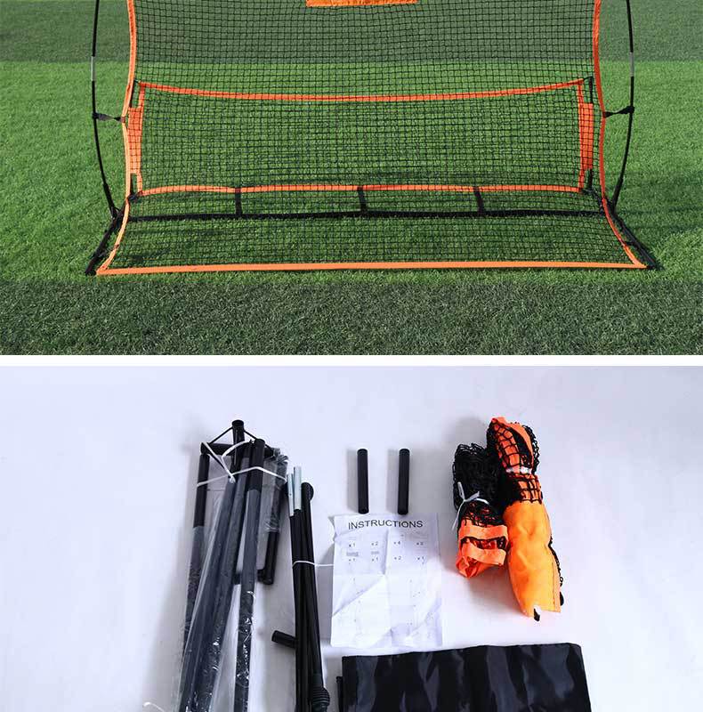 足球反弹网高低双面回弹球门传球射门辅助用具回弹门足球训练器材