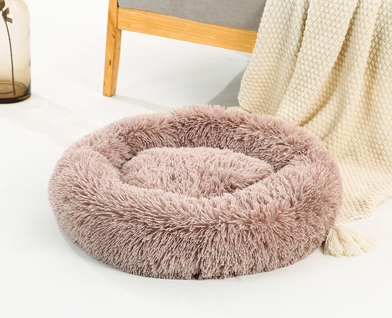 爆款宠物窝长毛绒狗窝跨境货源一件代发纯色柔软狗狗用品厂家直销