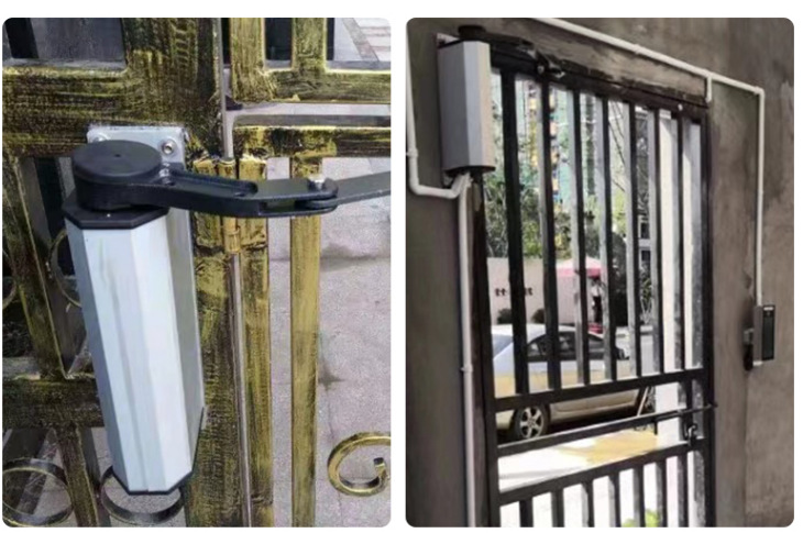 自动开门机90度曲臂式平开门电机电动闭门器智能小区门禁侧装防水