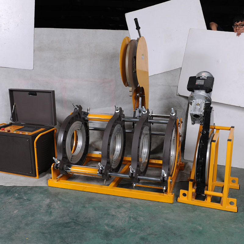 昊天天然气pe全自动对焊机四环250-450热熔焊接pvdf热熔对接焊机