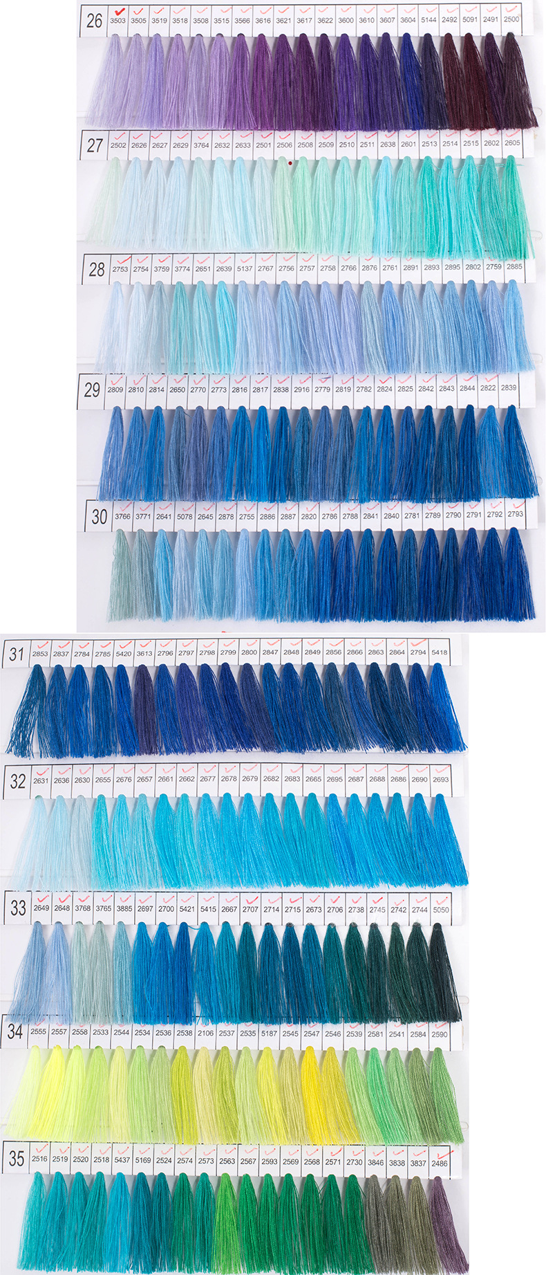 柳青牌缝纫线色卡全套包邮柳青线色卡402线卡配线本来样定做