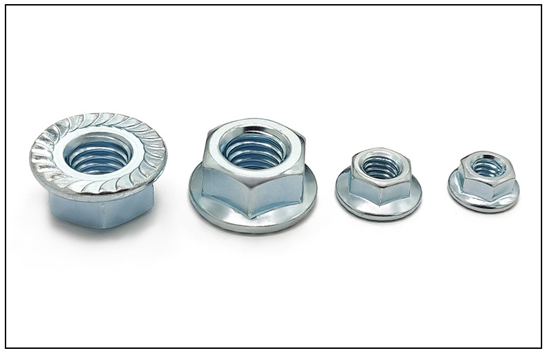 螺母厂家 din6926 六角法兰防滑螺母 法兰面防松螺母 碳钢8级螺母