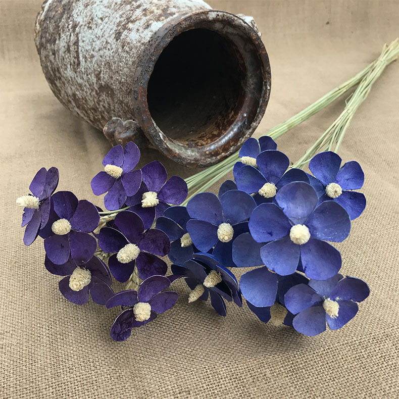 【干花紫罗兰】小清新家居装饰摆件壁挂花束 干花客厅摆件批发