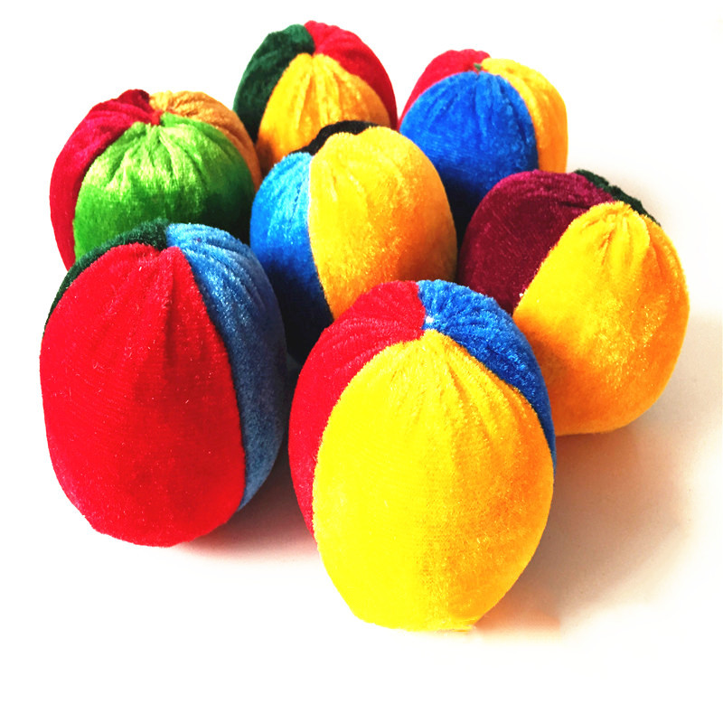 大量供应幼儿园儿童沙包圆形绒布沙包小学生儿童专用沙包玩具
