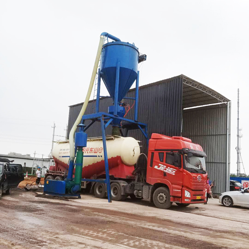 西安市集装箱散煤灰卸车气力输送机 自吸式水泥灰装车机价格