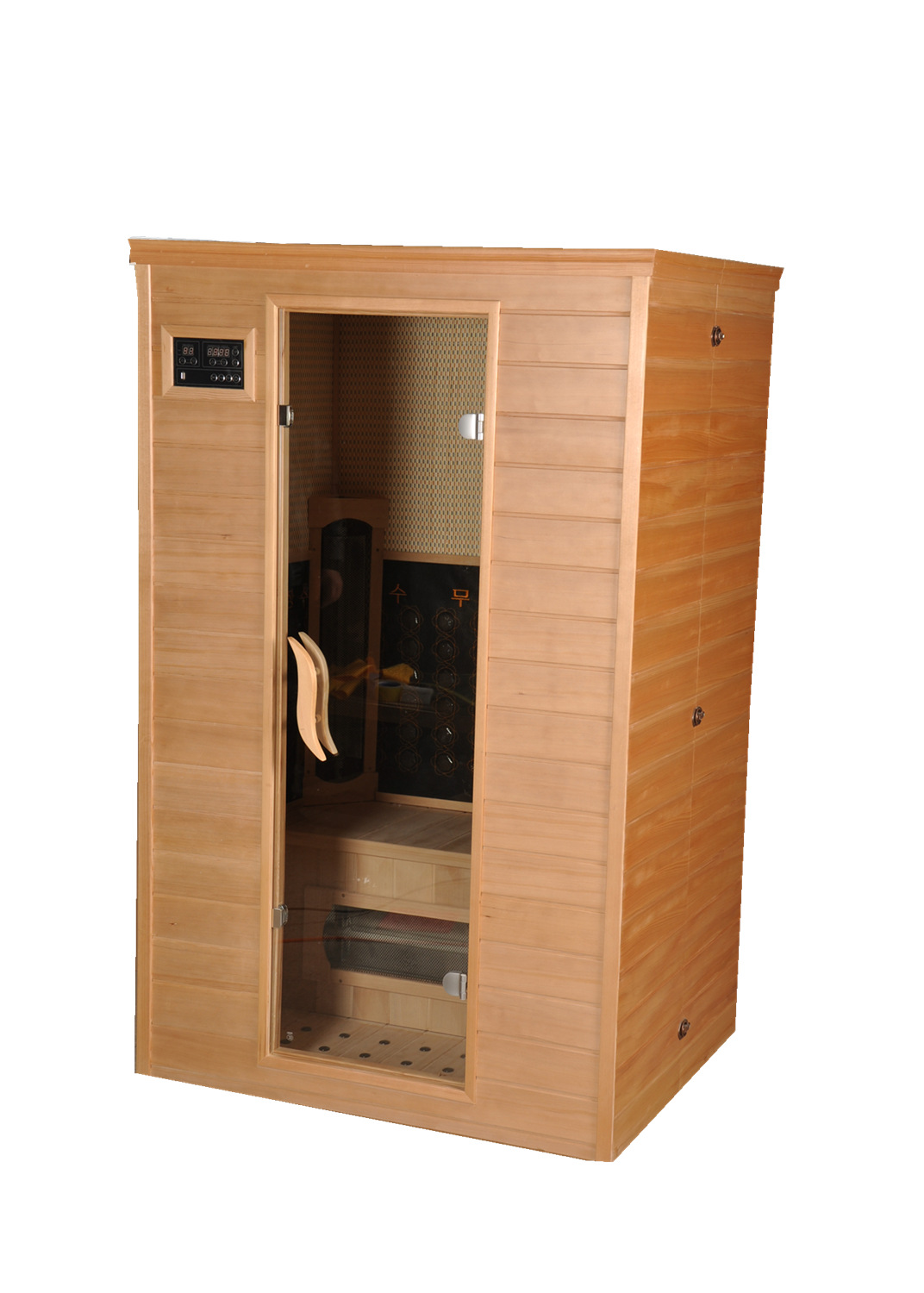 新款纳米汗蒸房韩式发汗房家用移动汗蒸箱双人铁杉木桑拿房定制