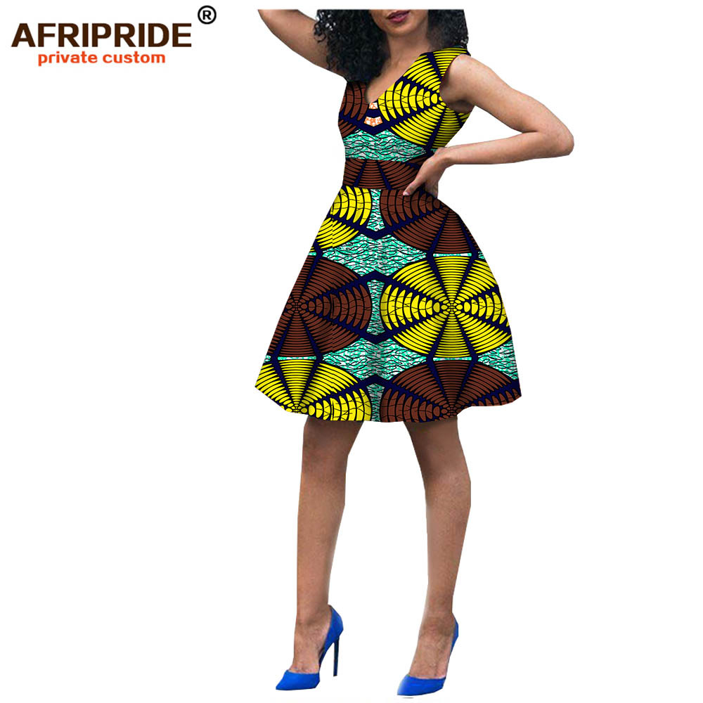 Hot Sale African Ethnic Print Batik Dress Afripride 722523