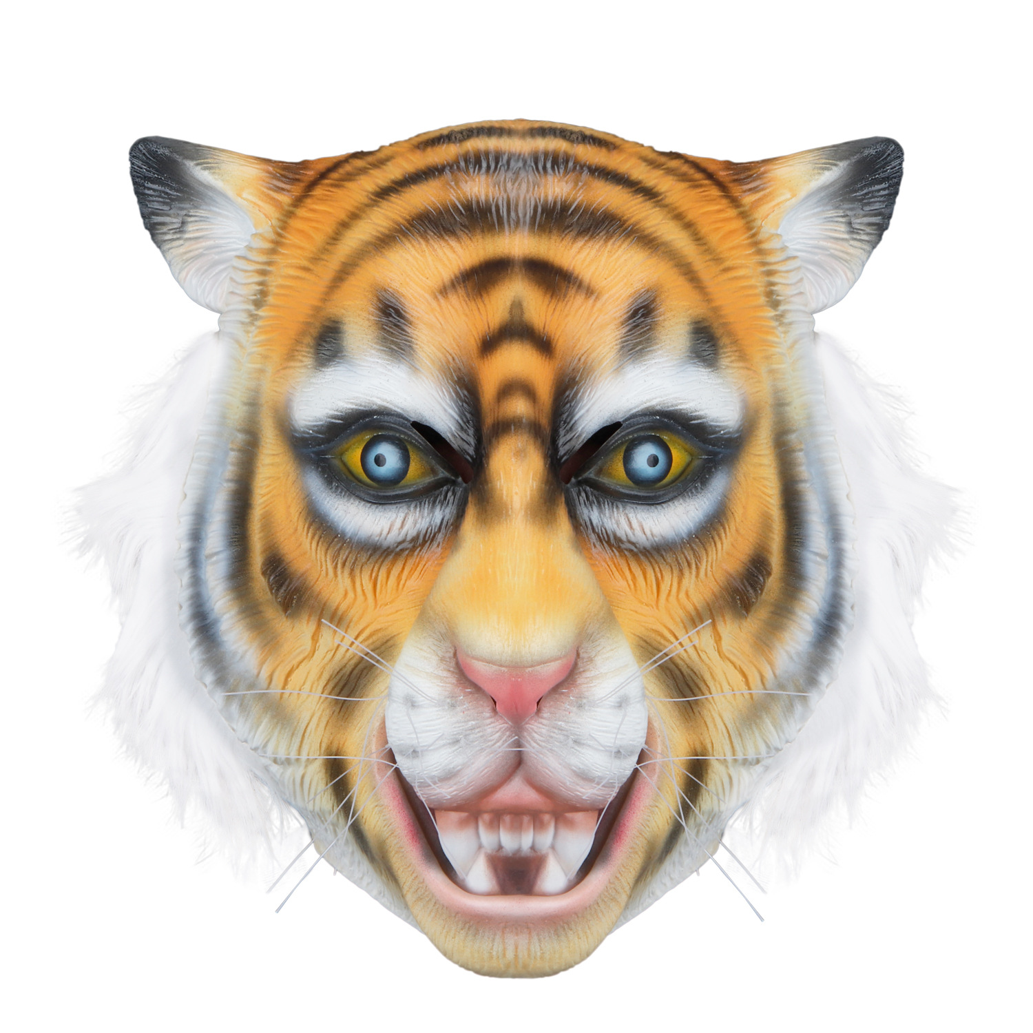 新款动物头套搞笑道具万圣节狂欢节老虎面具乳胶假面舞会面具派对