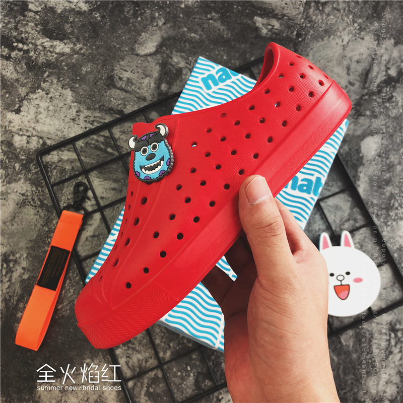 Wncnative Children's Shoes Summer Casual Cartoon Hole Shoes Sandals Hollow out Boys Girls' Beach Shoes Wholesale