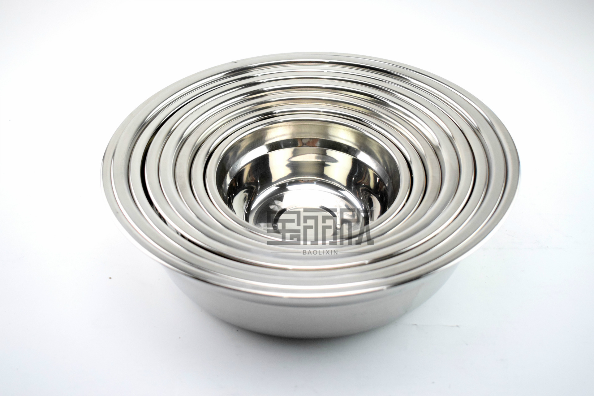 批发不锈钢盆子 礼品赠品盛菜碗多用盆批发地摊餐具江湖无磁汤盆