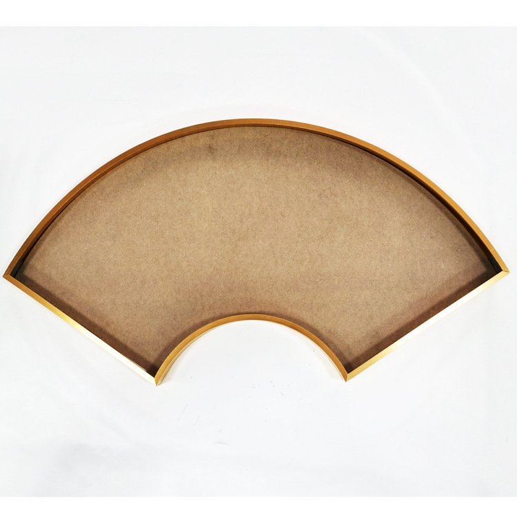 2020厂家直供家居简约异形铝合金金属扇形画框装饰相框 可定制