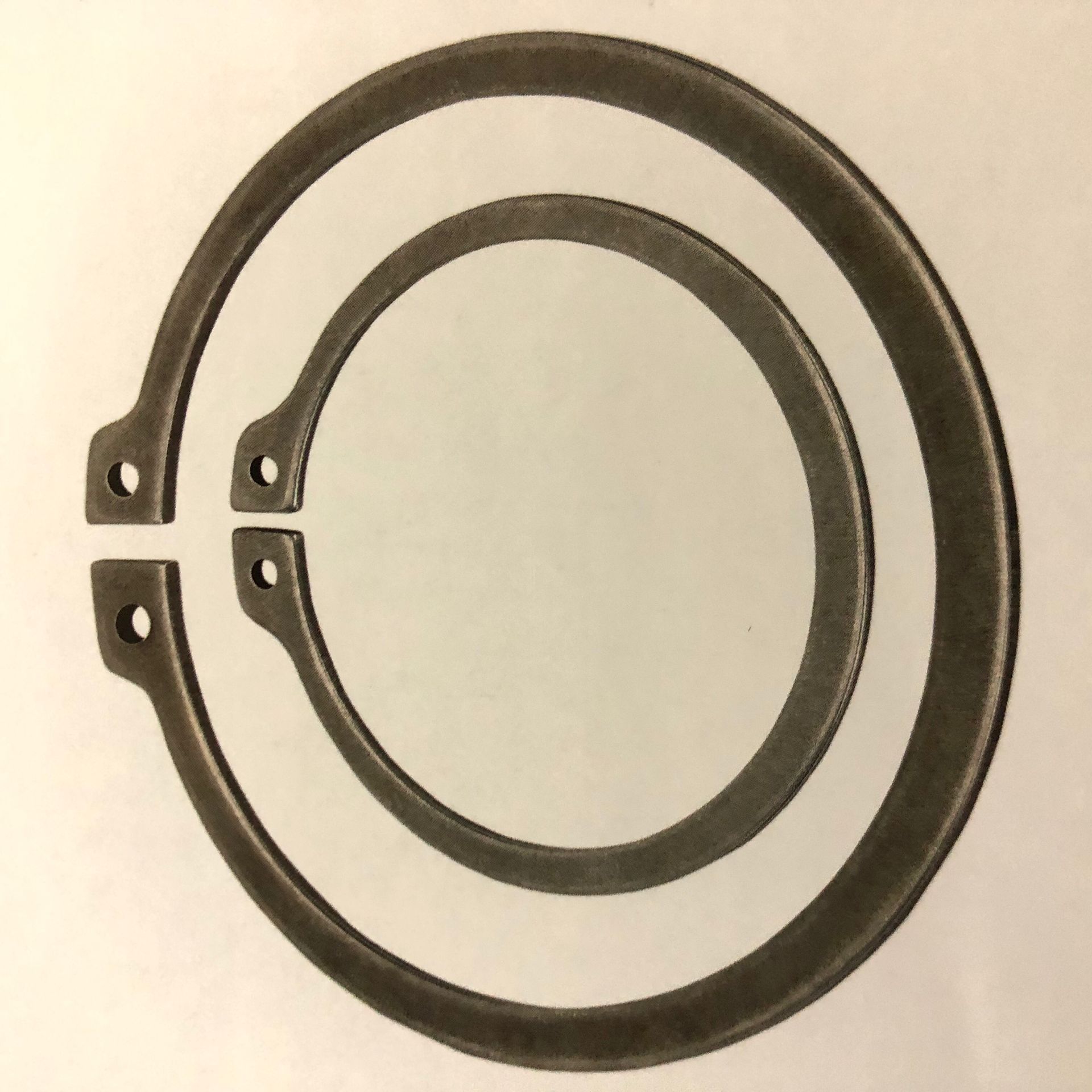 厂家供应c型轴肩挡圈 gb893孔用弹性开口挡圈 国标蝶形垫圈