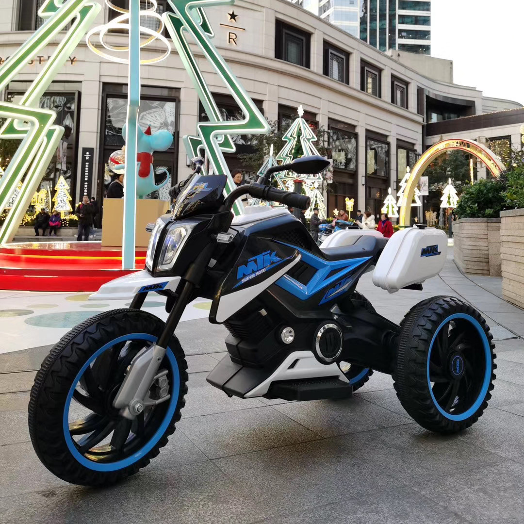 贝多奇新款ktm公爵儿童三轮电动摩托车男女宝宝小孩玩具车大号电