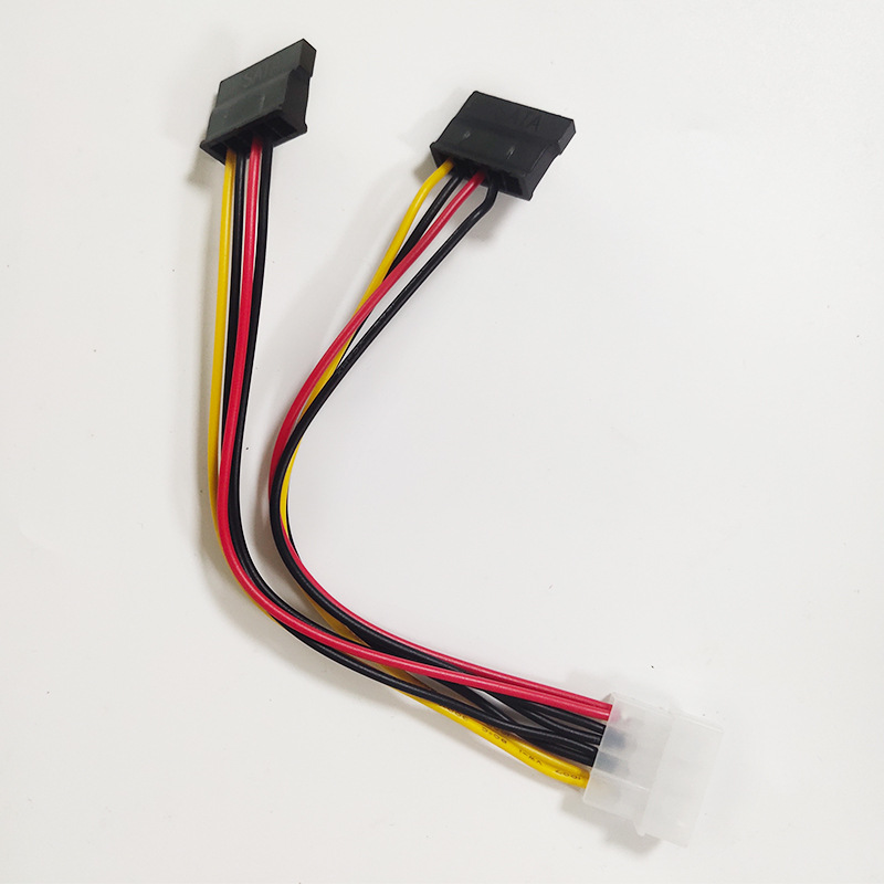 sata一分二电源线4pin转sata硬盘电源数据线延长线一分二串口线