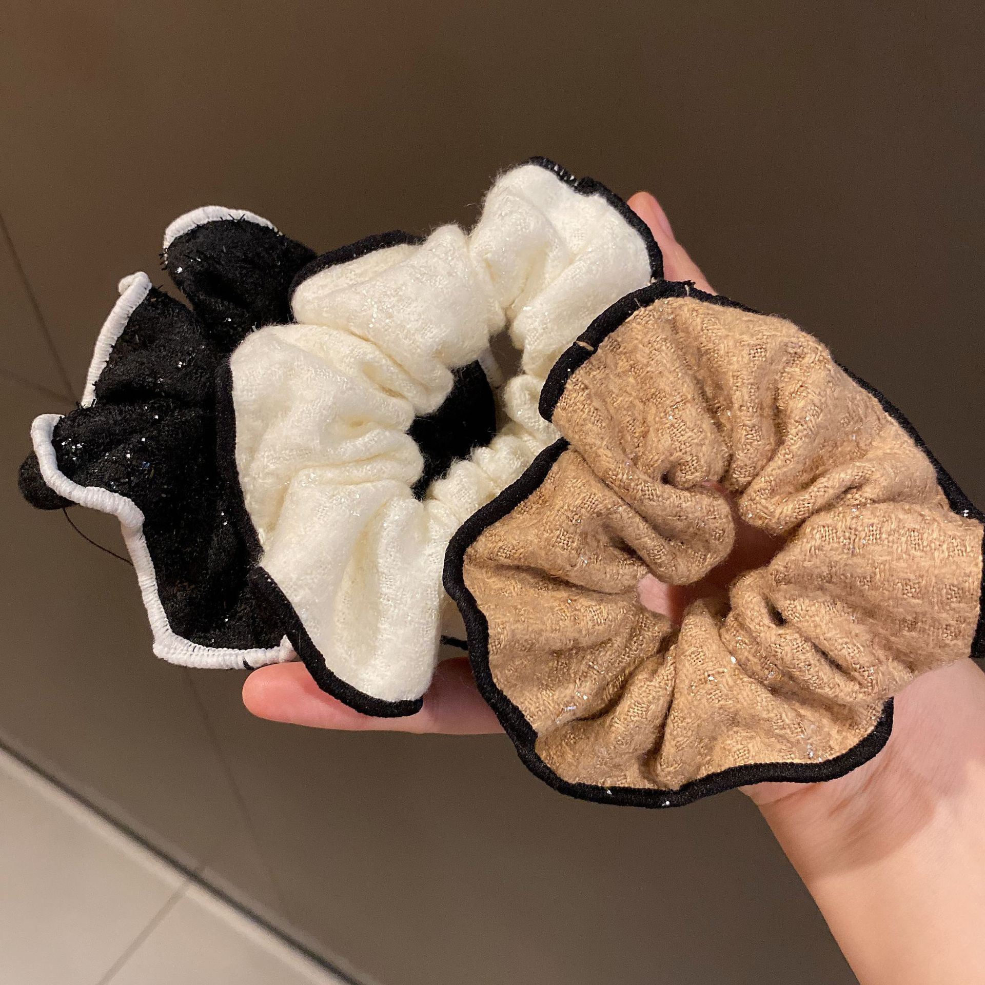 韩国小香风大肠发圈缎面气质感肥肠圈法式复古简约头绳