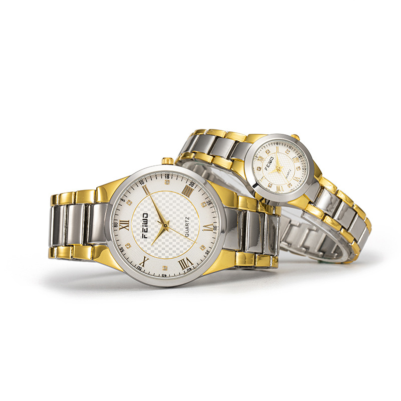 feiwo时尚情侣手表,男女款学生手表,防水石英表,可以定制logo