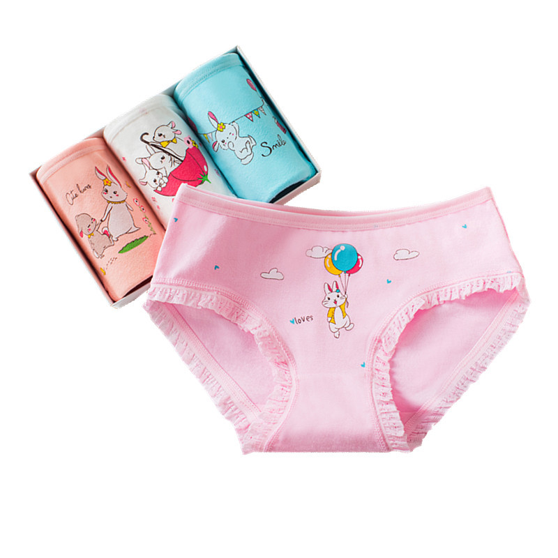 儿童内裤女2-11岁纯棉三角裤小女孩中大童童装短裤宝宝底裤童装