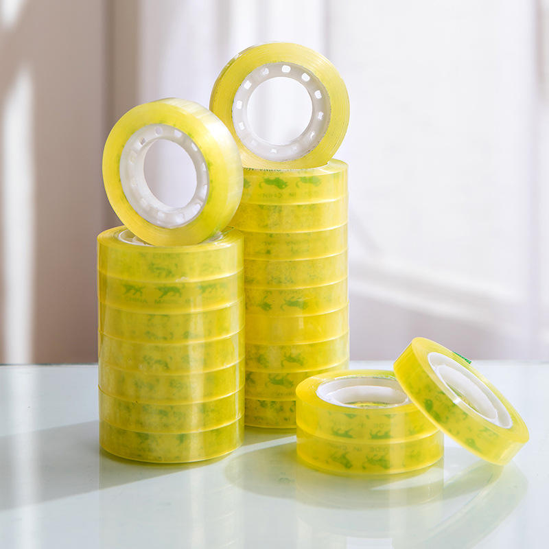 学生文具胶纸文具胶带宽度1*3.5cm透明胶带高粘办公用品手工胶带