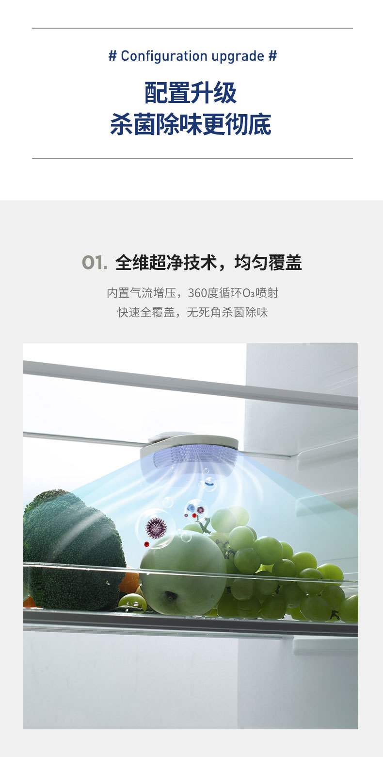 英国摩飞冰箱卫士除味器臭氧杀菌除臭空气净化除菌消毒去异味神器