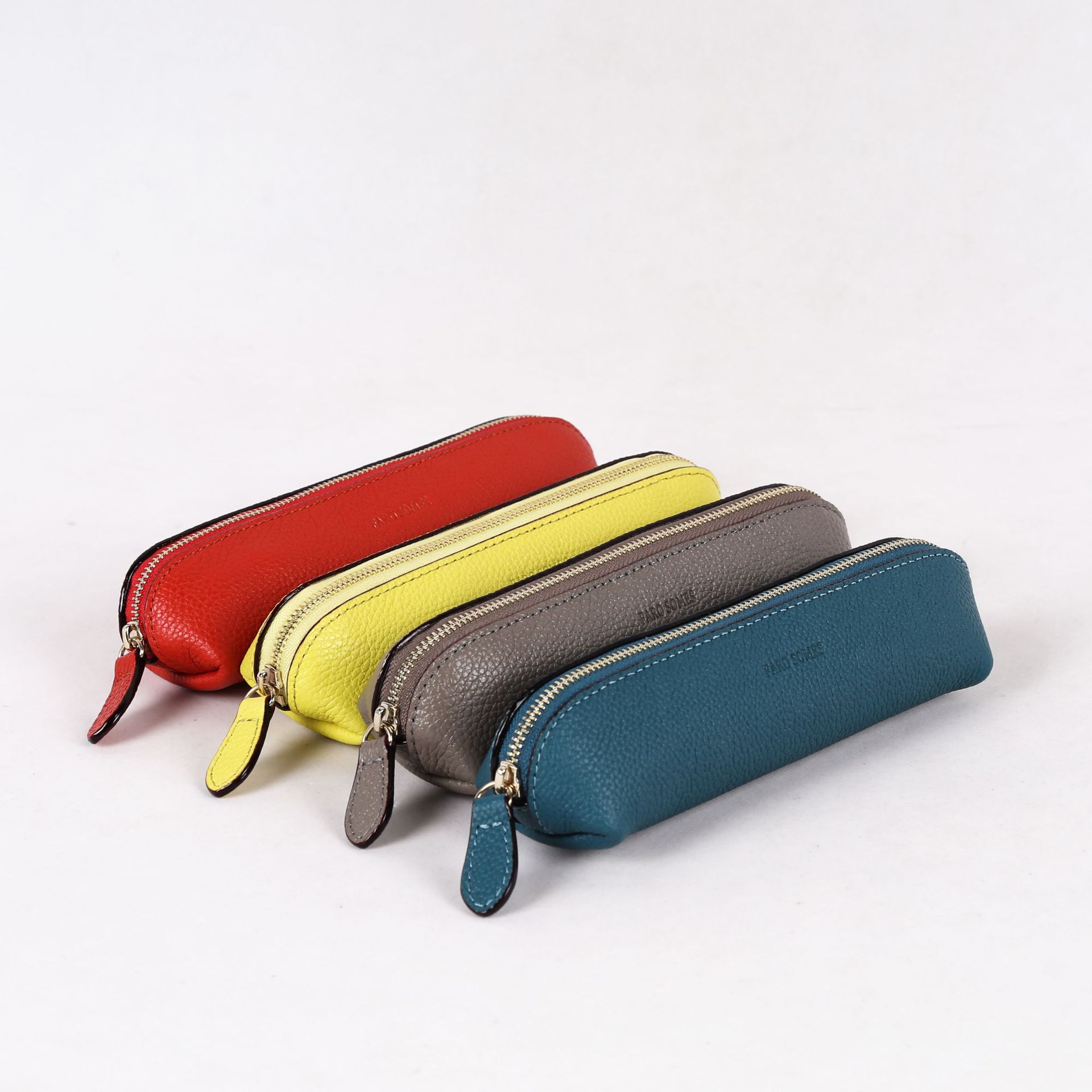 angoo/安蔻文具笔袋大容量简约多层多功能帆布铅笔盒韩国日系创意