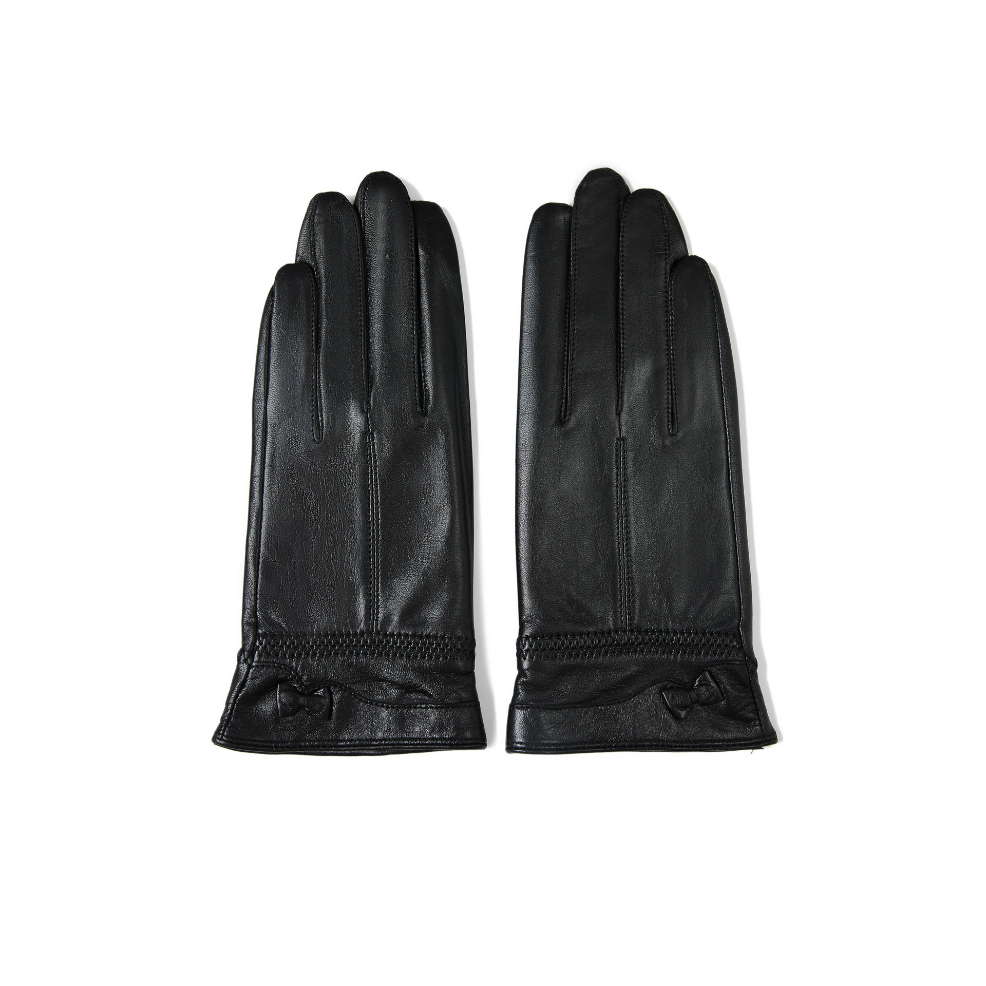 雪豪真皮手套女士羊皮秋冬季保暖加绒加厚可触屏户外开车骑行手套