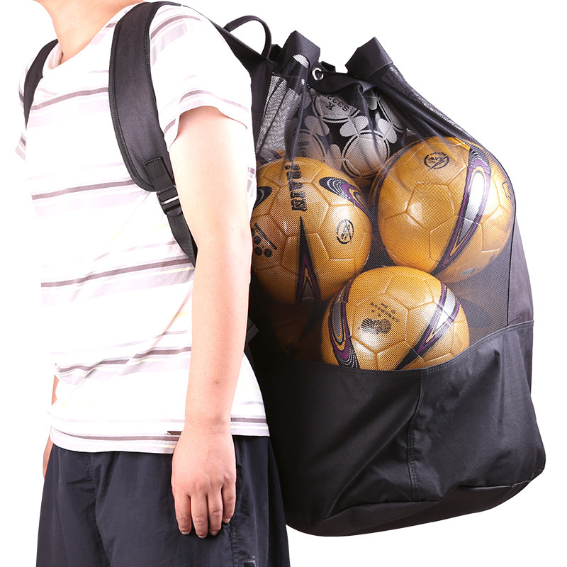 Factory Direct Sales Large Football Bag Basketball Net Bag Ball Bag Thickened Basketball Bag Football Sports Bag Buggy Bag