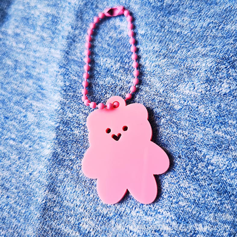 ins可爱果冻色彩色软糖小熊亚克力挂链钥匙扣airpods挂饰背包挂件